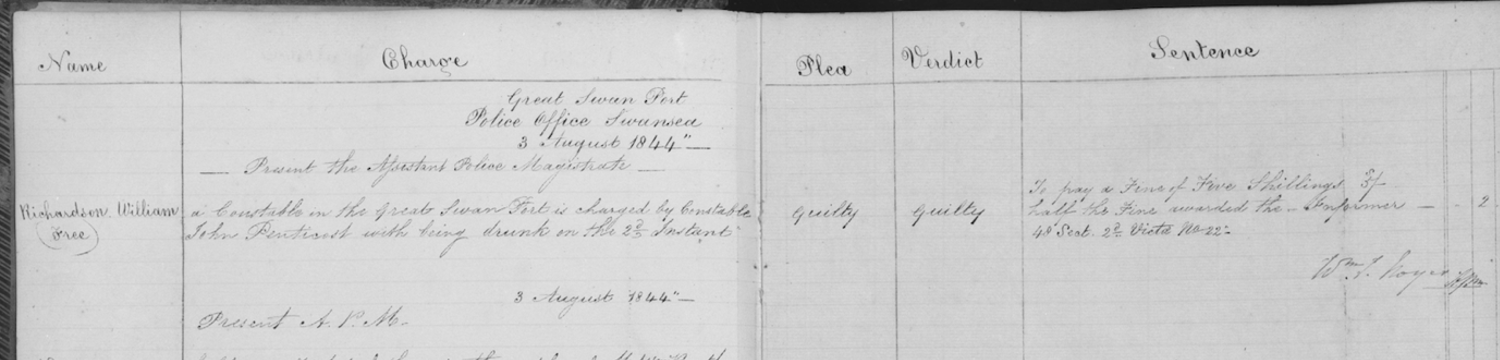 Example of handwritten historical document